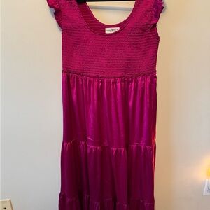 NATURAL LIFE Fuchsia Ruffled Dress